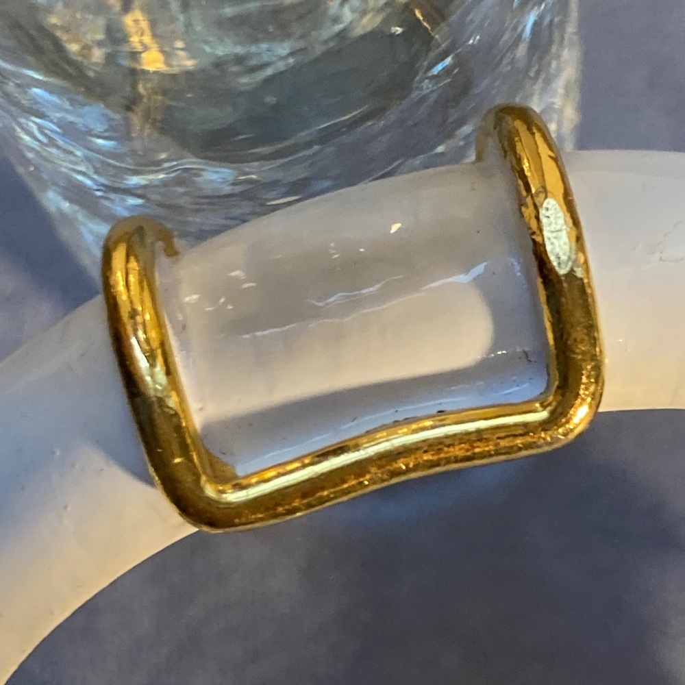 Original by Robert enamel clamper bangle bracelet white gold - Picture 13 of 16